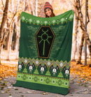 Robot Sign Ugly Christmas Custom Blanket Home Decor Nearkii