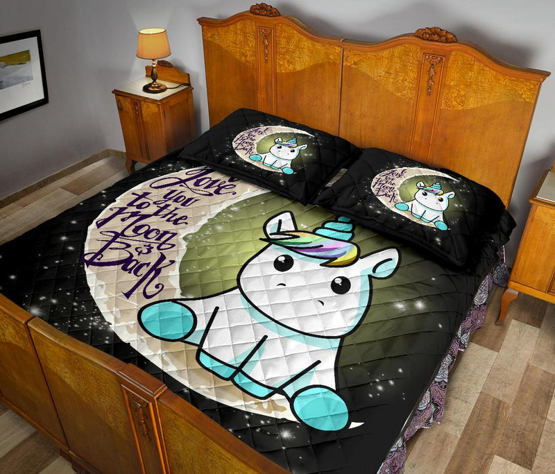 Unicorn To The Moon Quilt Bed Sets Nearkii