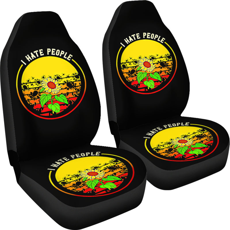 Best Sunflowers I Hate People Premium Custom Car Seat Covers Decor Protector Nearkii