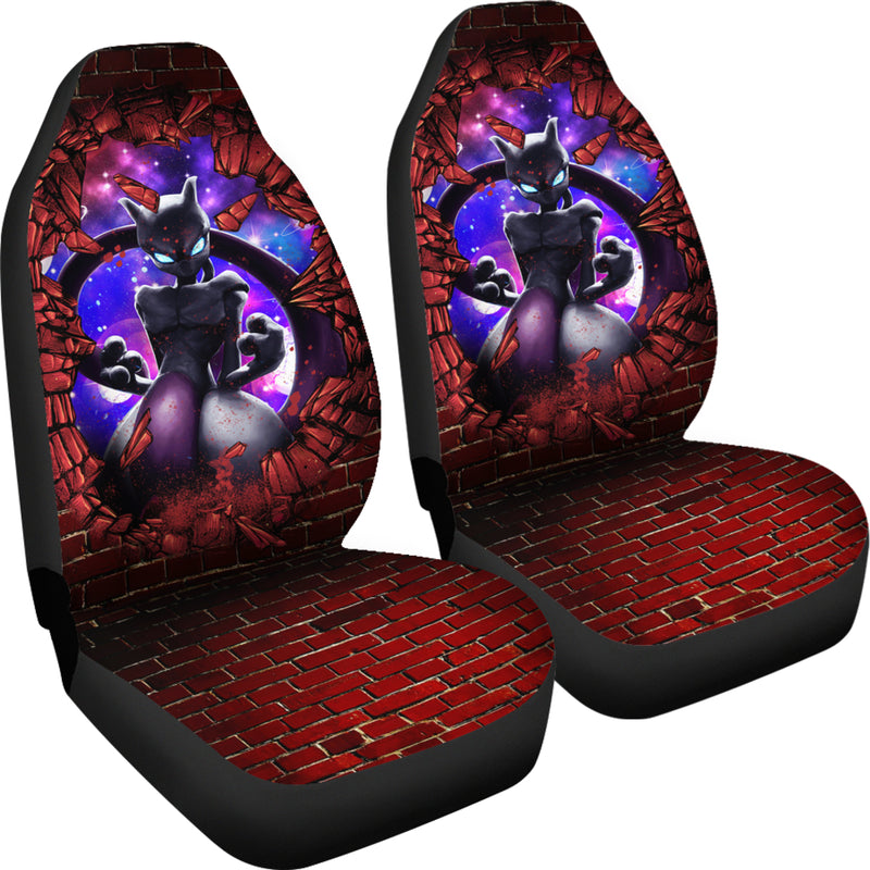 Mewtwo Pokemon Break Wall Car Seat Covers Nearkii