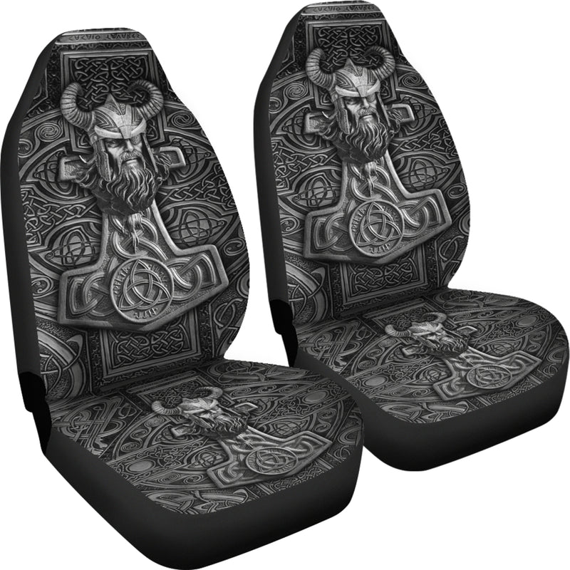 Viking Odin Hammer Premium Custom Car Seat Covers Decor Protectors Nearkii