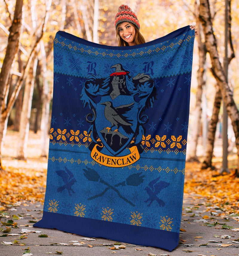 Harry Potter Ravenclaw Art Ugly Christmas Custom Blanket Home Decor Nearkii