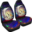 Pikachu Mimikyu Funny Love You To The Moon Galaxy Love You To The Moon Galaxy Car Seat Covers