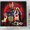 Pokemon Mega Proudon Moonlight Shower Curtain Nearkii