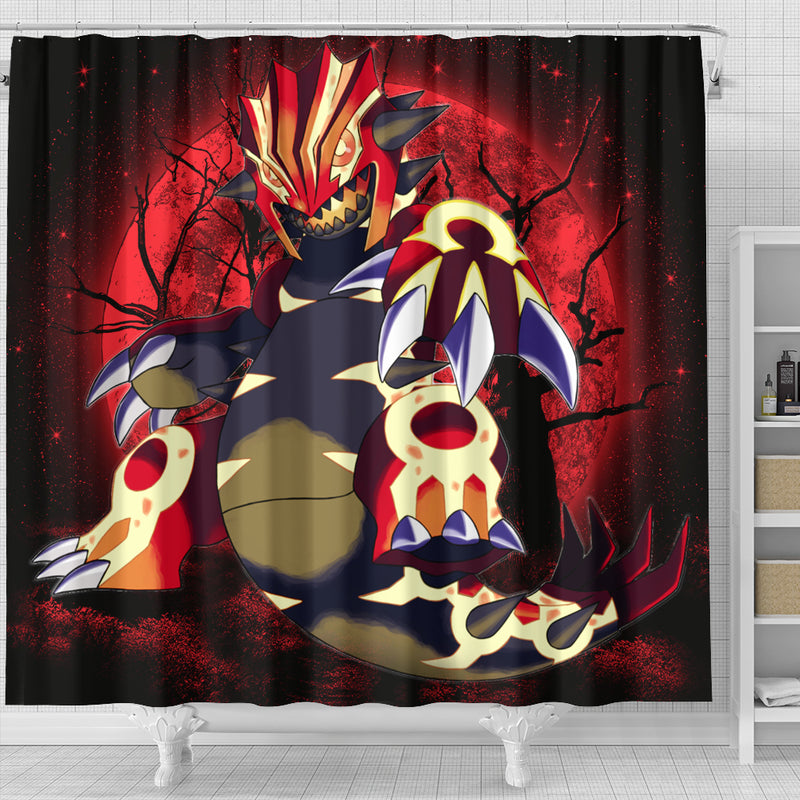 Pokemon Mega Proudon Moonlight Shower Curtain Nearkii