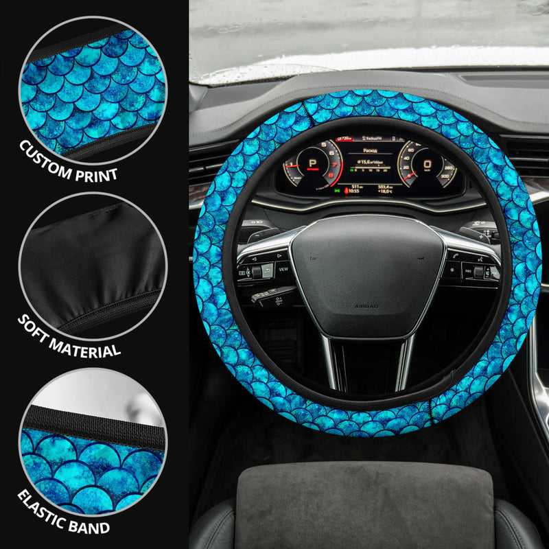 Blue Skin Premium Car Steering Wheel Cover Nearkii