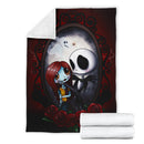 Cute Jack Skellington And Sally Premium Blanket Nearkii