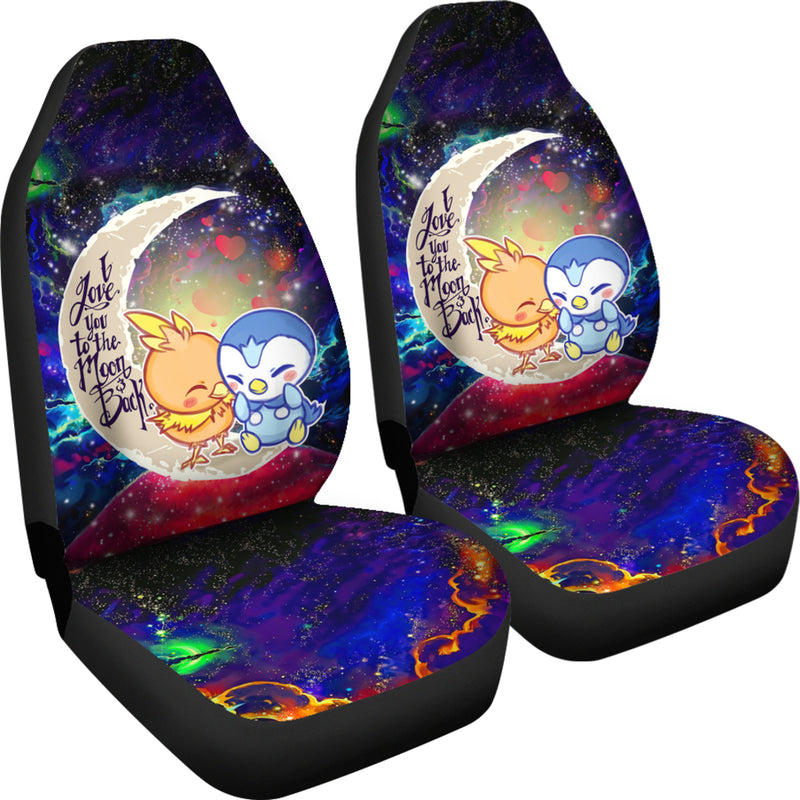 Pokemon Torchic Piplup Love You To The Moon Galaxy Premium Custom Car Seat Covers Decor Protectors Nearkii