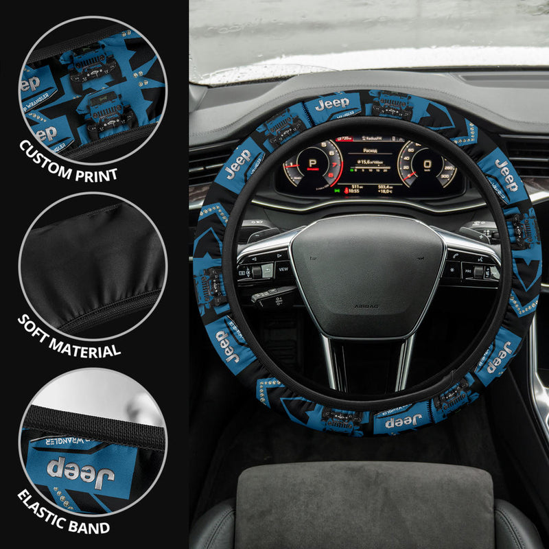 Blue Jeep Car Steering Wheel Cover Nearkii