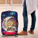 Hinata And Tobio Haikyuu Love You To The Moon Galaxy Luggage Cover Suitcase Protector Nearkii