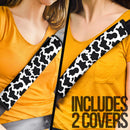 Cow Skin Premium Custom Car Seat Belt Covers Nearkii