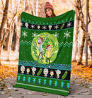 Rick And Morty Christmas Blanket Amazing Gift Idea Nearkii