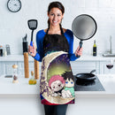Jujutsu Kaisen Gojo Sukuna Love You To The Moon Galaxy Custom Apron Best Gift For Anyone Who Loves Cooking