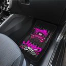 Halloween American Flag Dark Pink Jeep Girl Car Floor Mats Car Accessories Nearkii