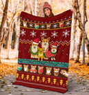 Red Corgi Christmas Blanket Amazing Gift Idea Nearkii
