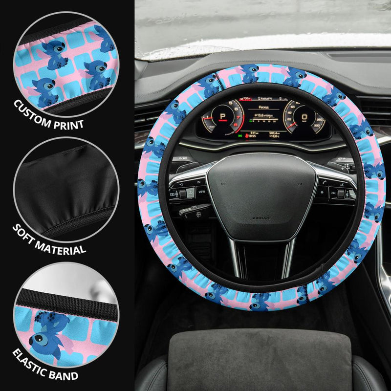 Stitch Custom Car Steering Wheel Cover Nearkii
