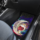 Cute Unicorn Deadpool And Spiderman Love You To The Moon Galaxy Car Mats Nearkii