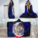 Ghibli Character Love You To The Moon Galaxy Economy Hooded Blanket Nearkii