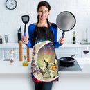 Pikachu Horro Love You To The Moon Galaxy Custom Apron Best Gift For Anyone Who Loves Cooking