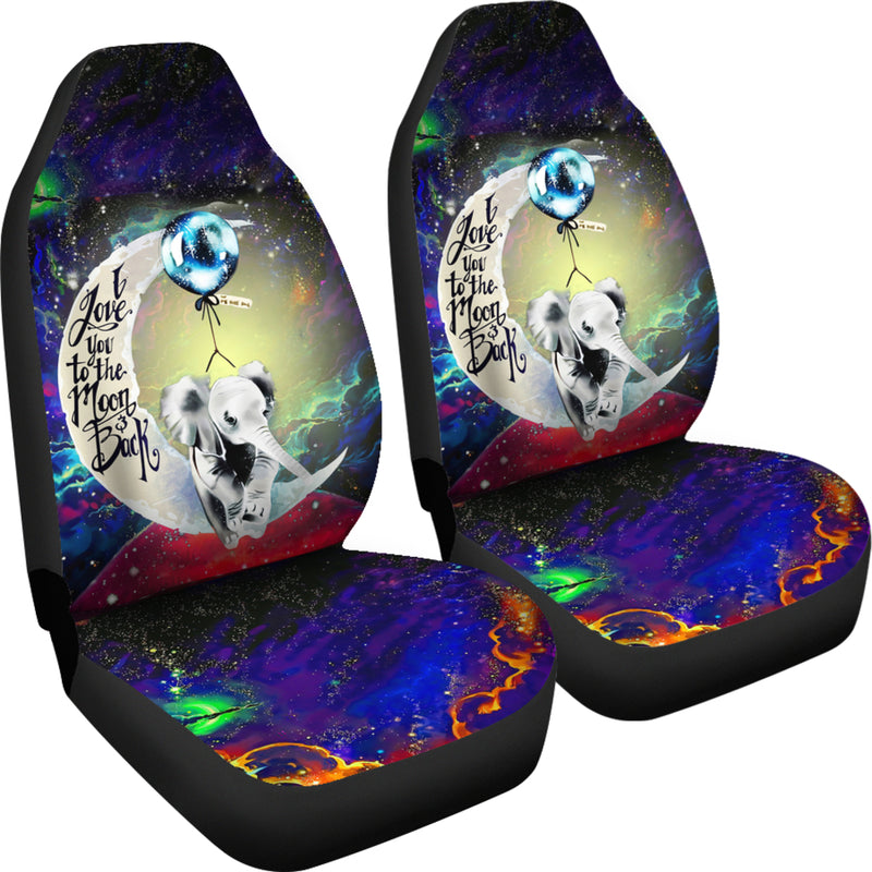 Elephant Love You To The Moon Galaxy Car Seat Covers Nearkii