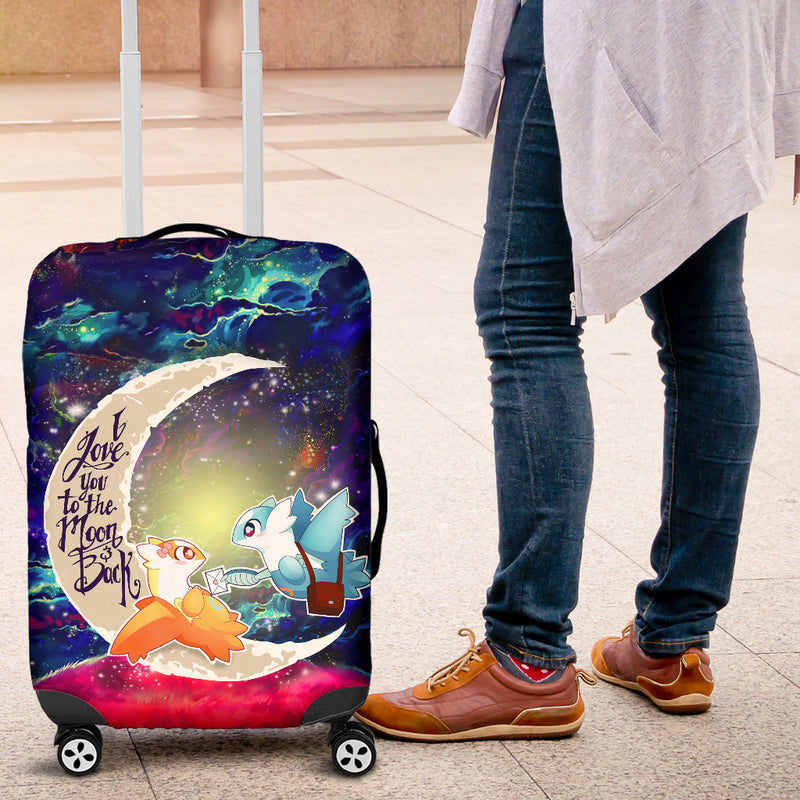 Pokemon Couple Latios Latias Love You To The Moon Galaxy Luggage Cover Suitcase Protector Nearkii