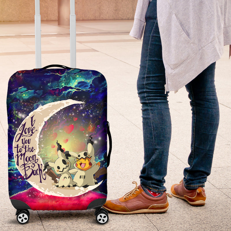 Pikachu Horro 2 Love You To The Moon Galaxy Luggage Cover Suitcase Protector Nearkii