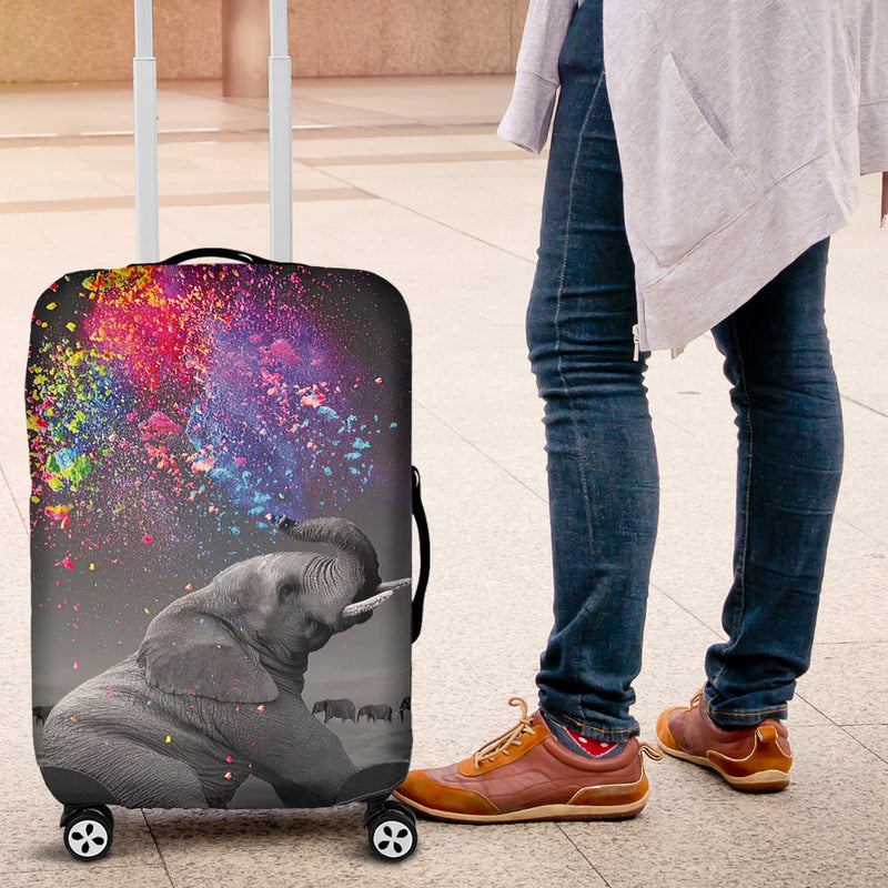 Elephant Color Luggage Cover Suitcase Protector Nearkii