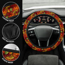 Flower Floral Retro Premium Car Steering Wheel Cover Nearkii