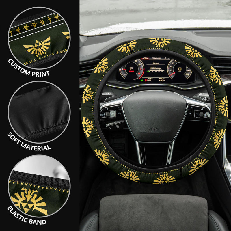 Legend Of Zelda Christmas Premium Custom Car Steering Wheel Cover Nearkii