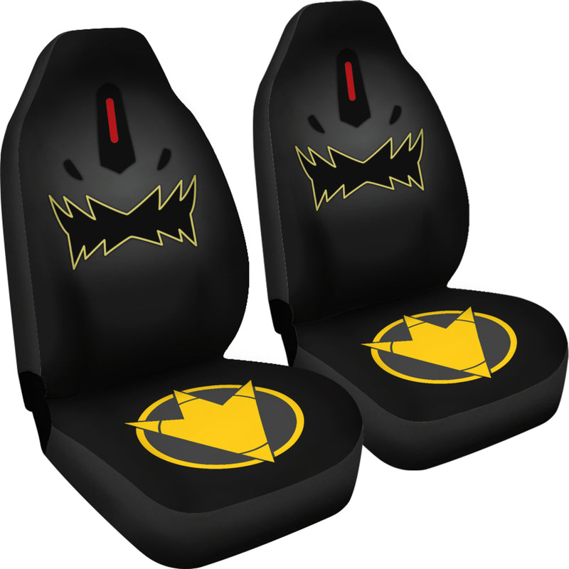 Black Dino Thunder Power Rangers Premium Custom Car Seat Covers Decor Protectors Nearkii