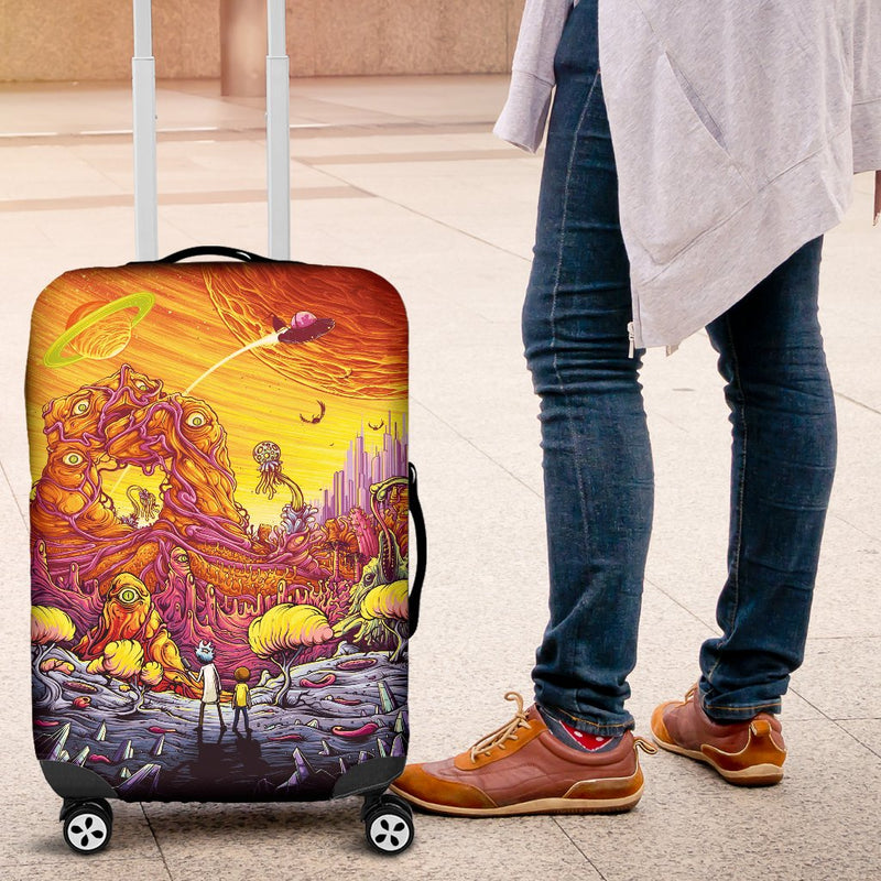 Rick And Morty Luggage Cover Suitcase Protector 3 Nearkii