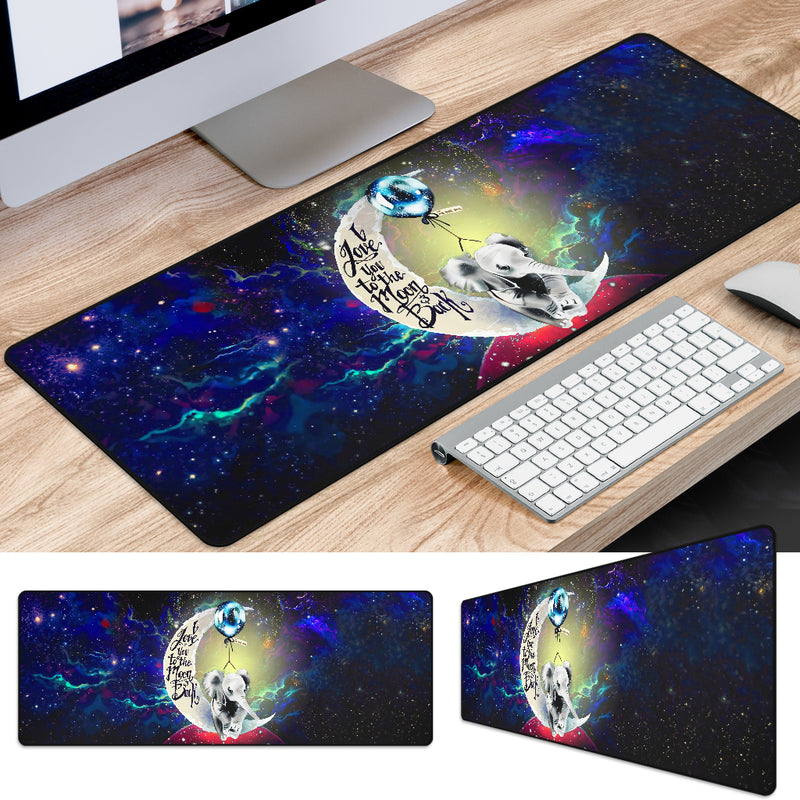 Elephant Love You To The Moon Galaxy Mouse Mat Nearkii