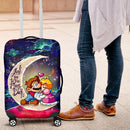 Mario Couple Love You To The Moon Galaxy Luggage Cover Suitcase Protector Nearkii