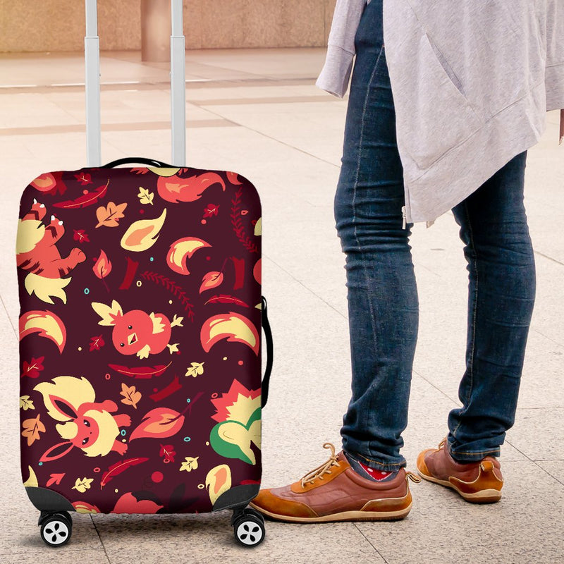 Pokemon Fire Luggage Cover Suitcase Protector Nearkii