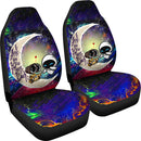 Wall-E Couple Love You To The Moon Galaxy Car Seat Covers