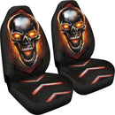 Metal Skull Fire Jeep Premium Car Seat Cover Nearkii