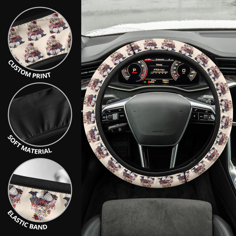 Chipi Doma Demon Slayer Anime Car Steering Wheel Cover 1 Nearkii