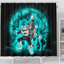 Goku Vegeta Anime Moonlight Shower Curtain Nearkii