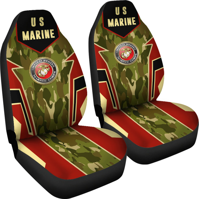 Best US Marine Corps Premium Custom Car Seat Covers Decor Protector Nearkii