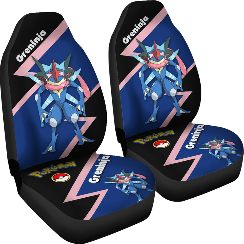 Greninja Water Shuriken Pokemon Premium Custom Car Seat Covers Decor Protectors Nearkii