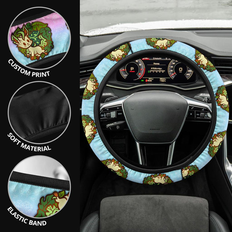 Leafeon Pokemon Car Steering Wheel Cover Nearkii