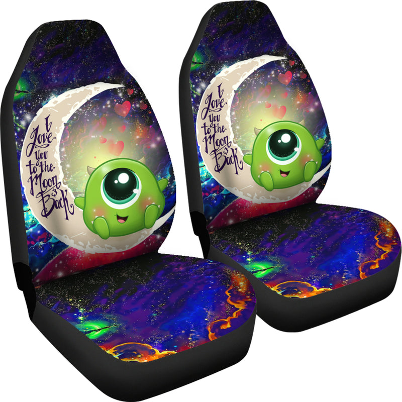 Cute Mike Monster Inc Love You To The Moon Galaxy Car Seat Covers