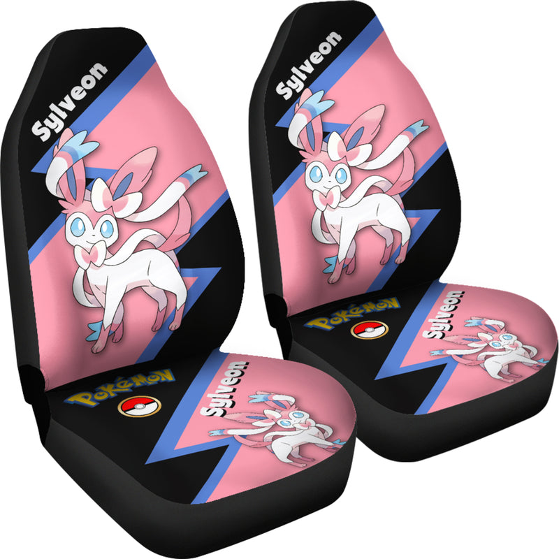 Sylveon Eevee Evolution Pokemon Premium Custom Car Seat Covers Decor Protectors Nearkii