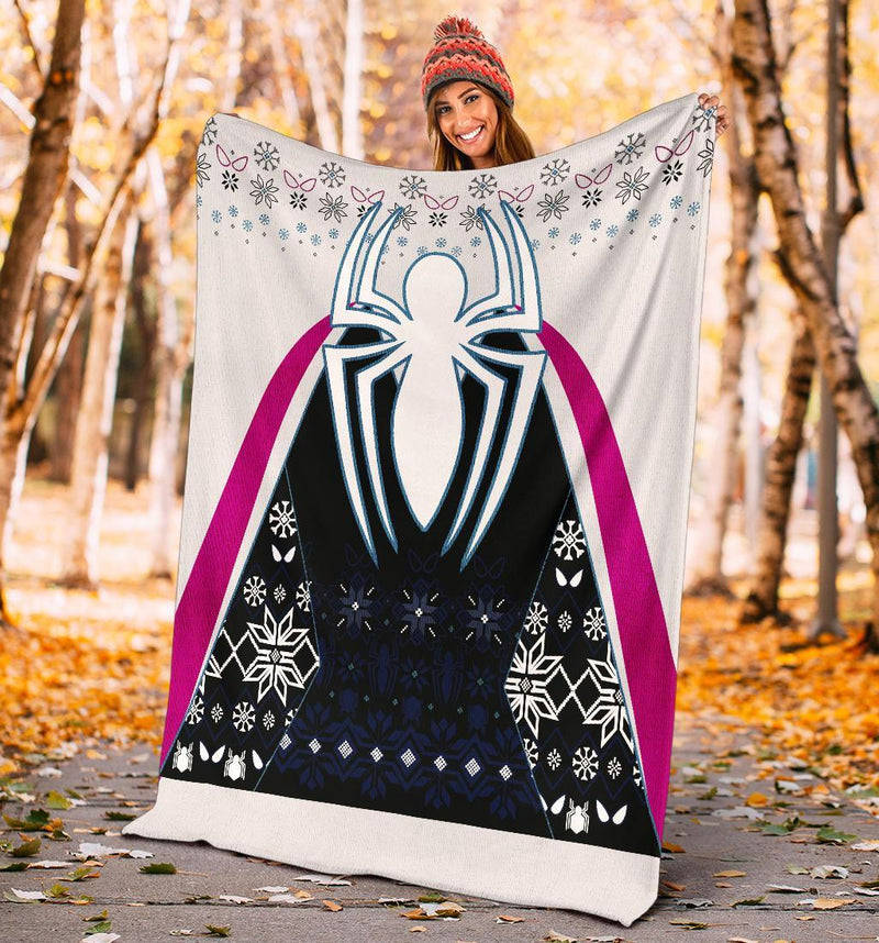 Spider Gwen Ugly Christmas Custom Blanket Home Decor