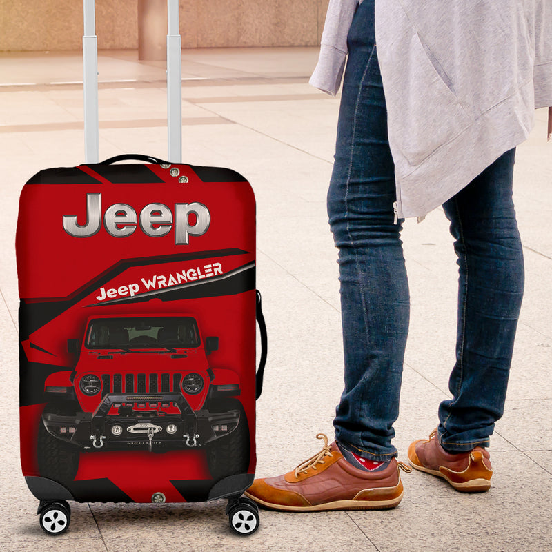 Red Jeep Luggage Cover Suitcase Protector Nearkii