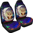 Cute Owl Love You To The Moon Galaxy Car Seat Covers