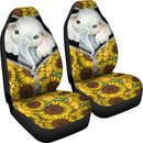 Sunflower Elephant Premium Custom Car Seat Covers Decor Protector