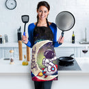 Astronaut Chibi Love You To The Moon Galaxy Custom Apron Best Gift For Anyone Who Loves Cooking Nearkii