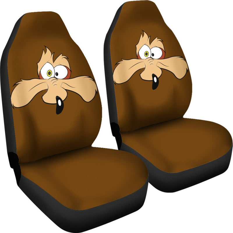 Wile E. Coyote Premium Custom Car Seat Covers Decor Protectors Nearkii