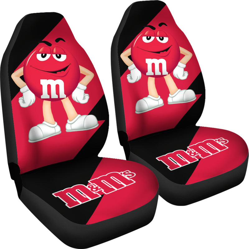 M&M's Candy Ice Cream Cones Chocolate Red Car Seat Covers Custom Car Accessories